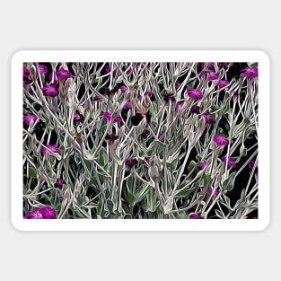 Purple coastal flowers Sticker